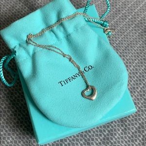 Tiffany & Co heart pendant necklace